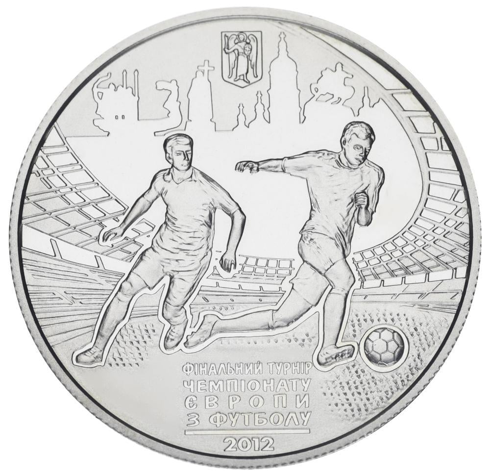 Коллекционная монета Украина 5 гривен 2011 UNC Чемпионат Европы по футболу 2012 года в Украине и Польше г. Киев (15390295)