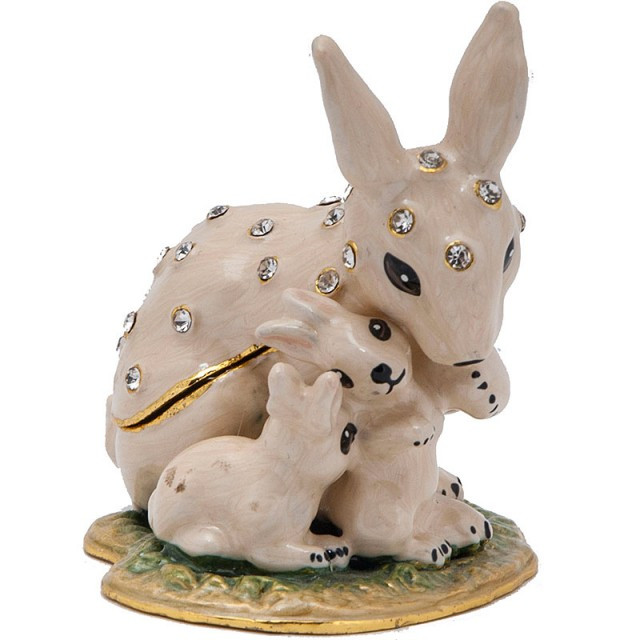 Скринька Кролик 5х6х4 см Бежевий (В4825)