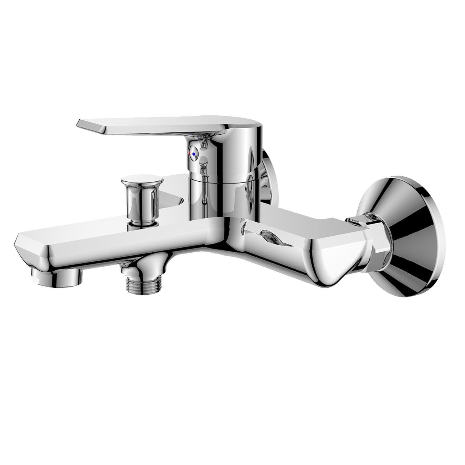 Смеситель для ванной Koller Pool EDGE ED0100 однорычажный Хром (84202)