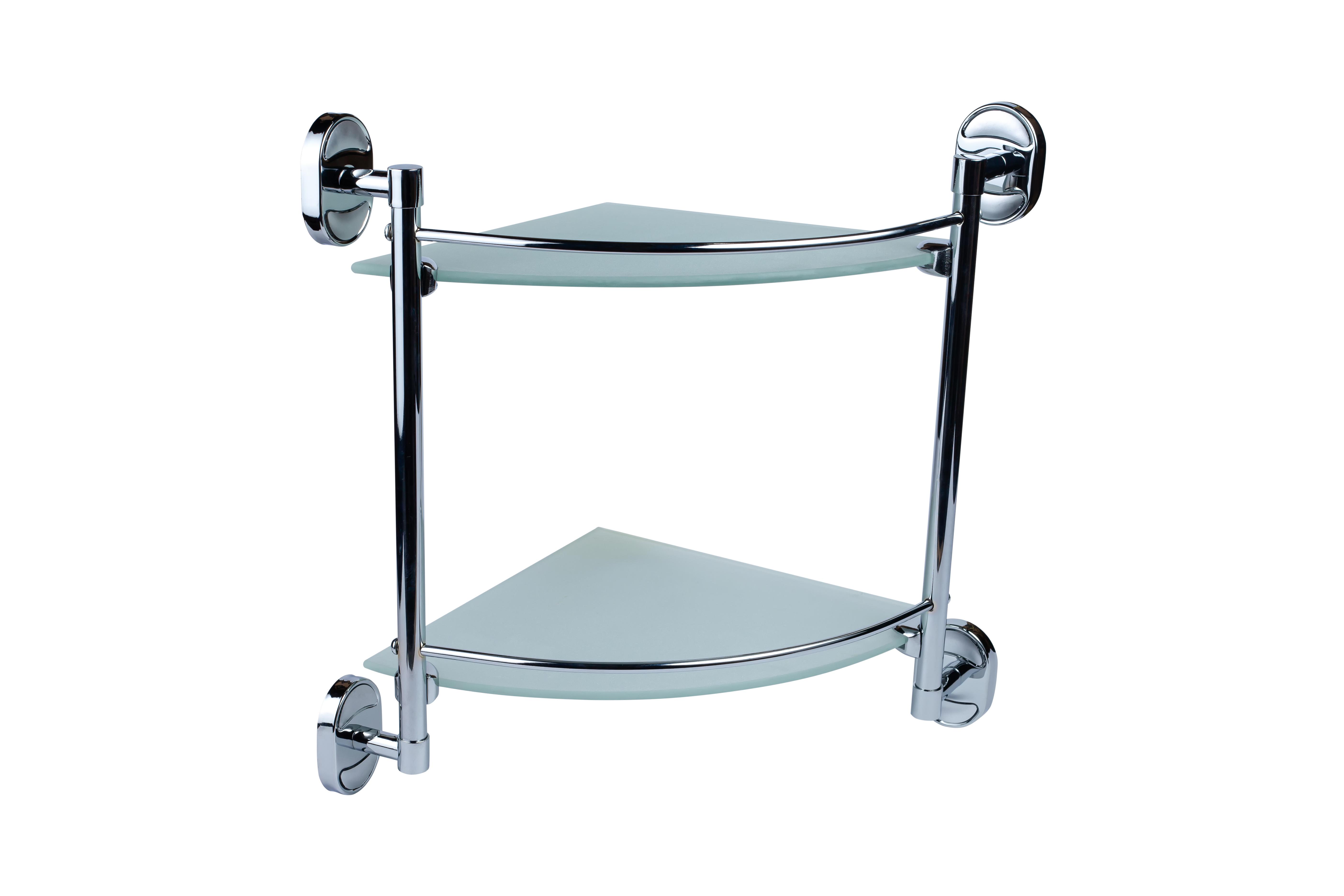 Полка для ванной комнаты угловая Kroner KRM Elbe ACG2907-2 (20651893) - фото 3 Полка для ванной комнаты угловая Kroner KRM Elbe ACG2907-2 (20651893) - фото 3