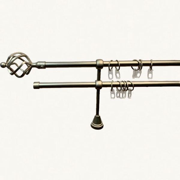 Карниз трубчастий дворядний Orvit Ажур 16/16 мм 300 см Сатин (000-5777) - фото 2 Карниз трубчастий дворядний Orvit Ажур 16/16 мм 300 см Сатин (000-5777) - фото 2