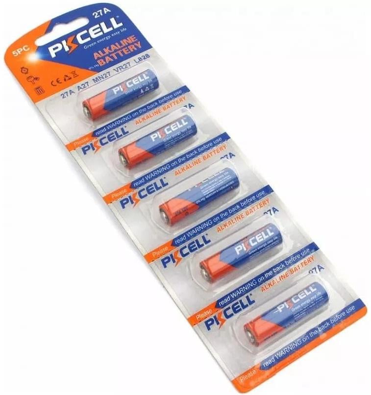 Батарейки PKCELL A27/MN27 12V 5 шт. (27A-5B)