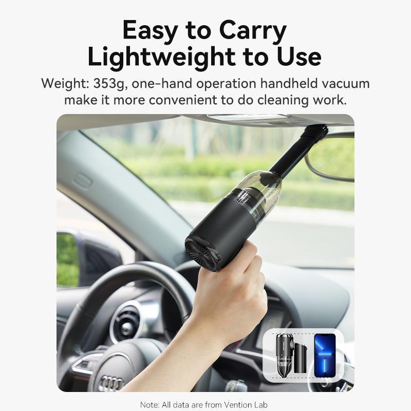 Автопилосос бездротовий Vention 70W 5000Pa Чорний (KRAB0) - фото 4