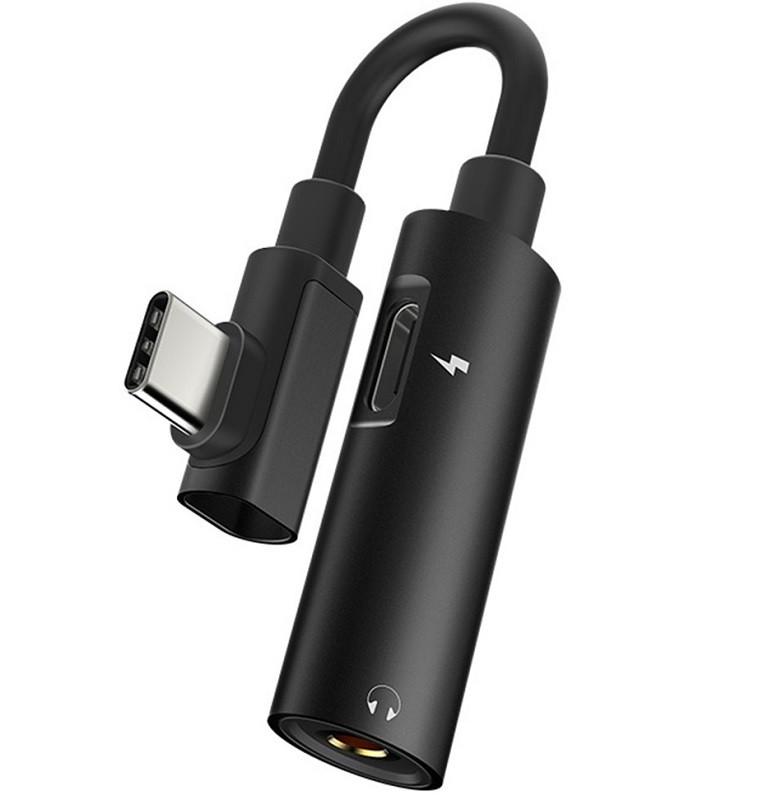 Перехідник Hoco LS19 Type-C AUX 3,5 мм Чорний (1412941381) Перехідник Hoco LS19 Type-C AUX 3,5 мм Чорний (1412941381)