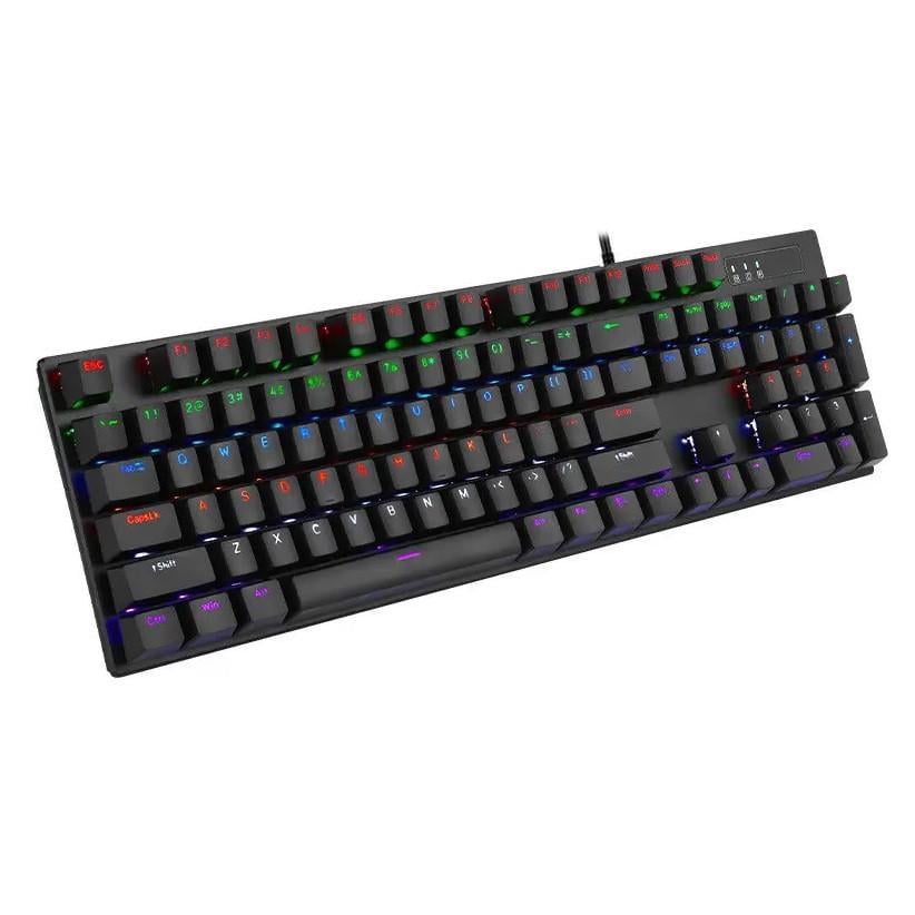 Клавиатура ведущая игровая UKC K101 с RGB подсветкой USB Black (3_07264)