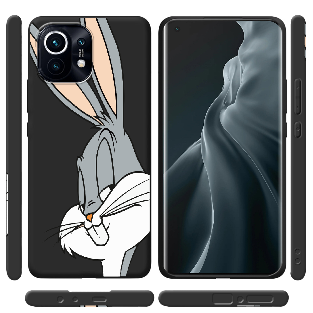 Чехол BoxFace Xiaomi Mi 11 Lucky Rabbit Черный силикон (41924-bk81-44011) - фото 2