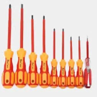 Набор отверток диэлектрических AND в чехле 8 шт. и индикаторная Красный (33321)