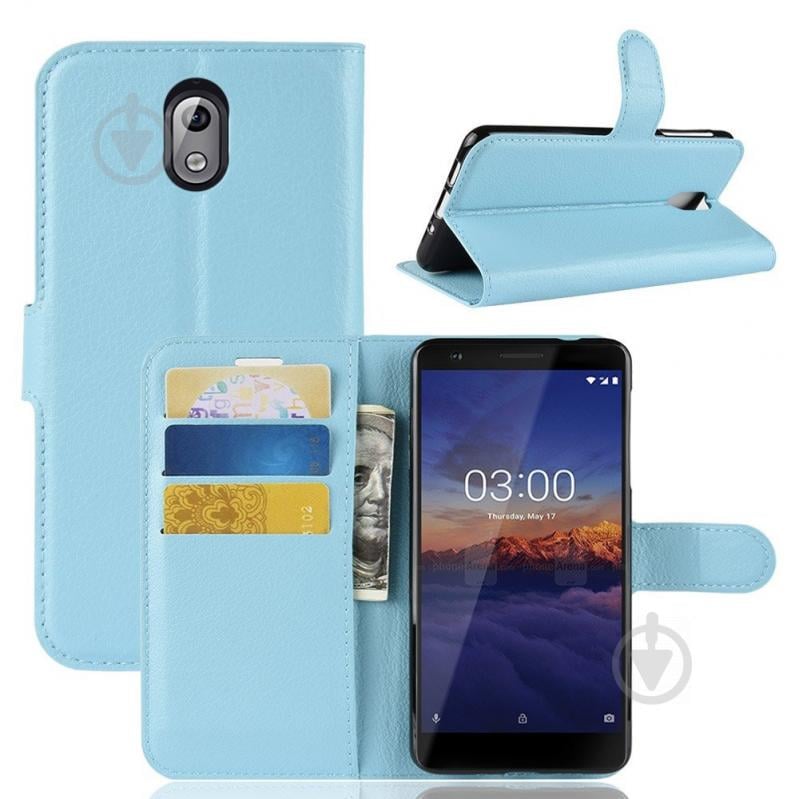 Чехол-книжка Litchie Wallet для Nokia 3.1 Голубой (arbc3790) - фото 2