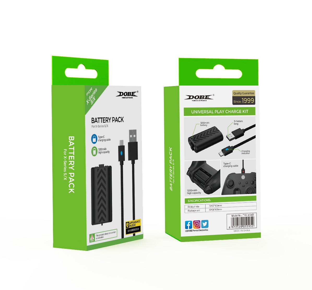 ᐉ Аккумулятор для джойстика Xbox Series X/S Dobe (TYX-0634B) • Купить в ...