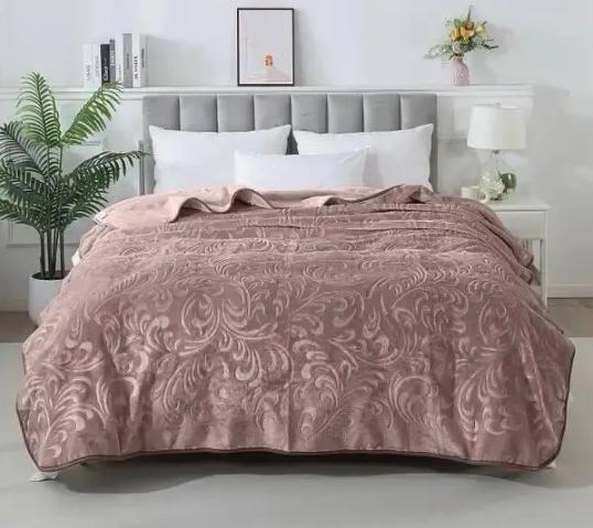 Плед акриловый евро 220x240 см Мокко темный (Д-al-akr-001-013)