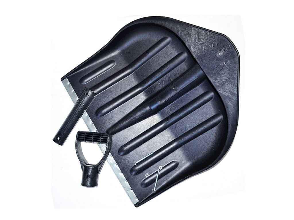 Лопата снігоприбиральна WAVE пластик ЛСУ з металевим наконечником 440х460 мм Чорний (276976) Лопата снігоприбиральна WAVE пластик ЛСУ з металевим наконечником 440х460 мм Чорний (276976)