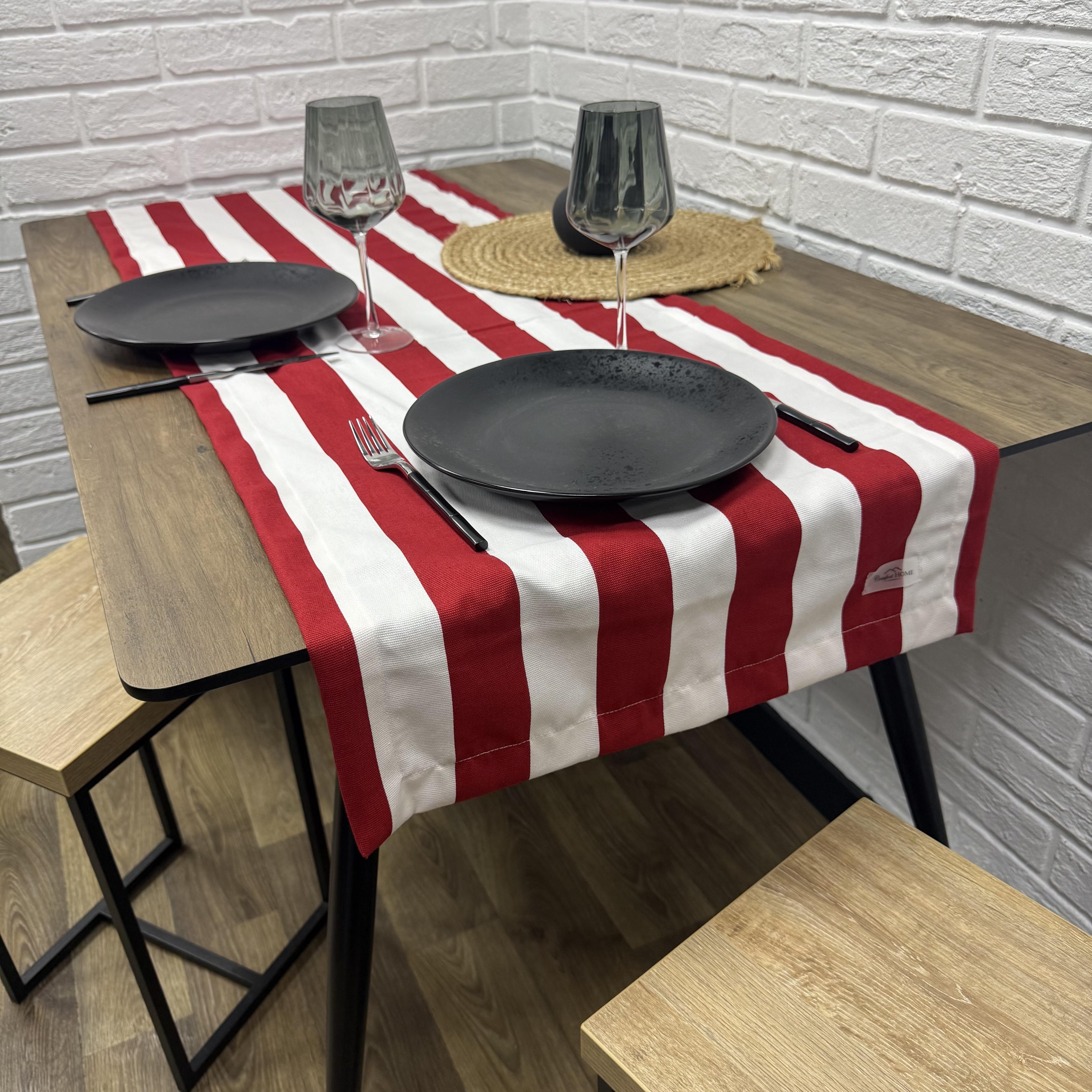 Дорожка на стол Comfort Home Stripe водоотталкивающая с тефлоновым покрытием 160x40 см