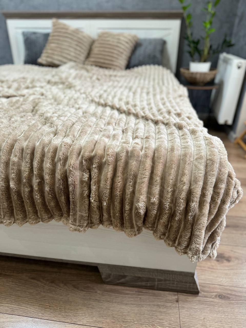 Плед 200х230 см Бежевый (Д-Mpled003/1-05) - фото 2 Плед 200х230 см Бежевый (Д-Mpled003/1-05) - фото 2