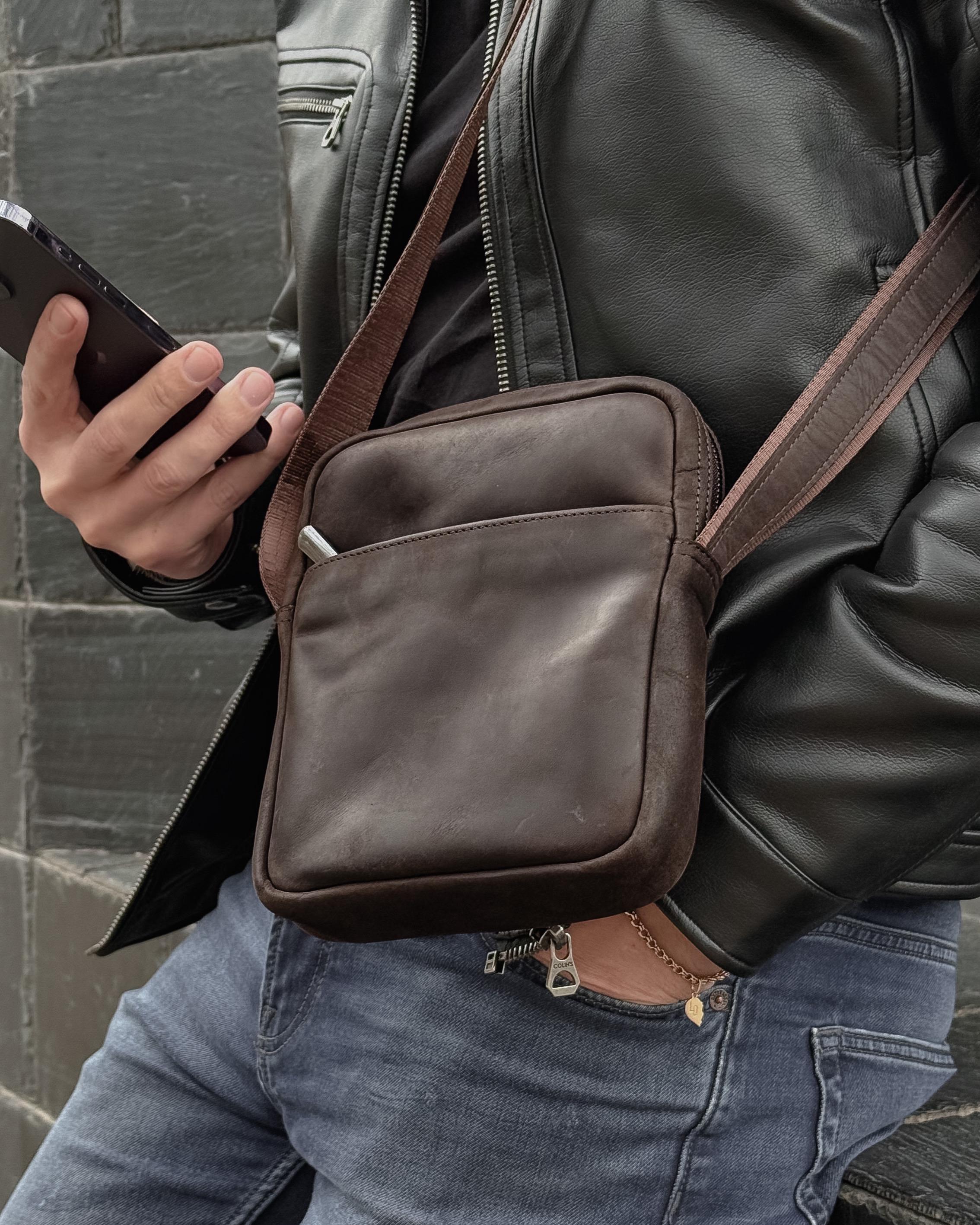 Сумка кожаная Legessy CH 006 Коричневый (CH 006 Brown) - фото 10