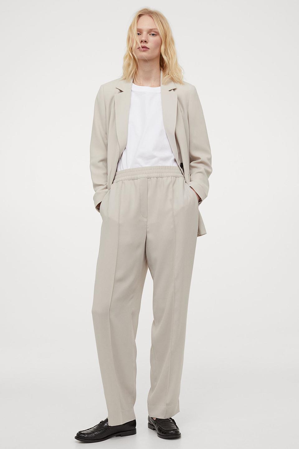 Брюки женские Monki XS Бежевый (981354003b36)