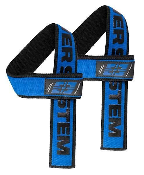 Лямки для тяги Power System PS-3401 Lifting Straps Duplex Black/Blue (A-012131)