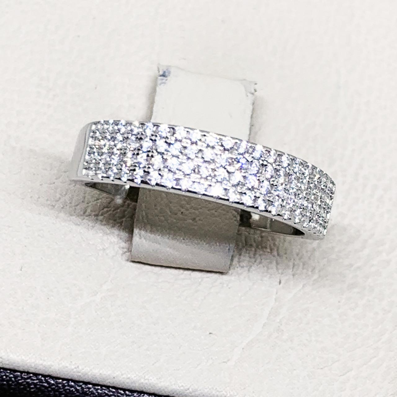 Кольцо серебряное с кубическим цирконием 4,32 г р. 18 (1682644322)