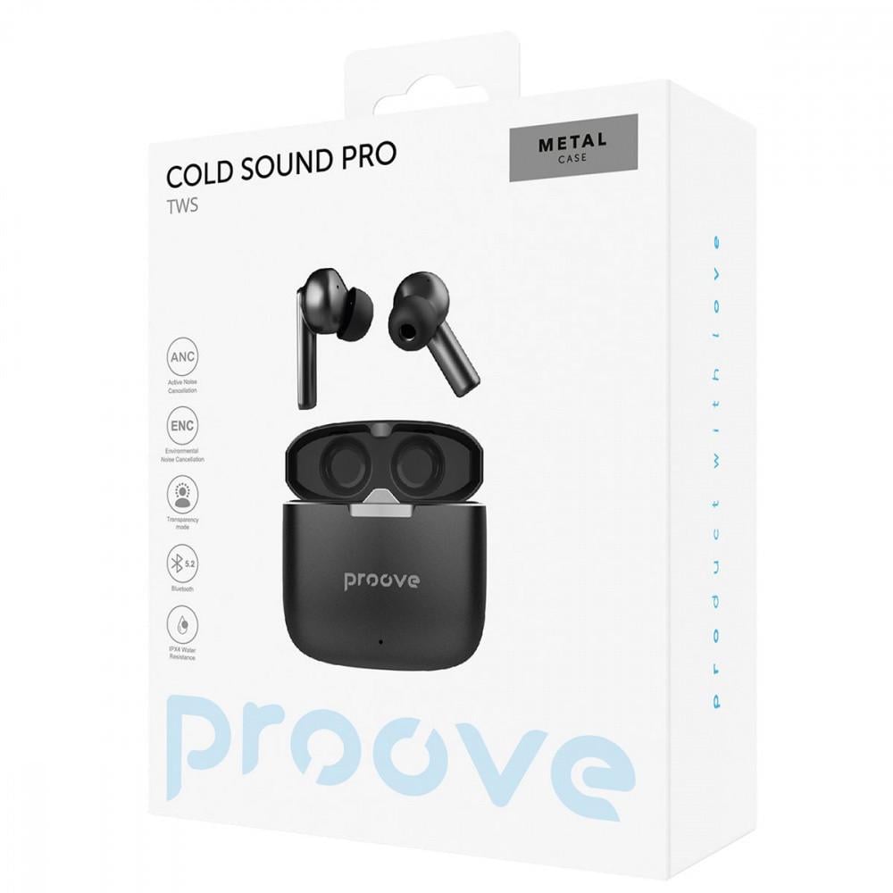 Наушники беспроводные Proove Cold Sound Pro with ANC Black - фото 8 Наушники беспроводные Proove Cold Sound Pro with ANC Black - фото 8
