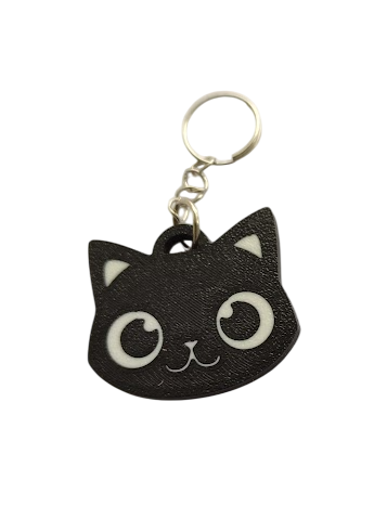 Брелок на ключи Кот Черный (730)
