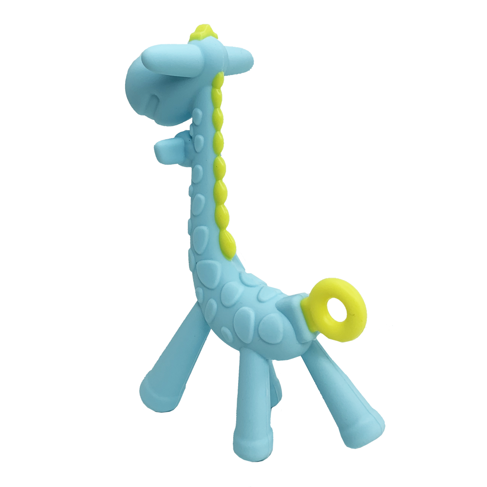 Прорезыватель для зубов Жираф в футляре Голубой (25428361) - фото 2 Прорезыватель для зубов Жираф в футляре Голубой (25428361) - фото 2
