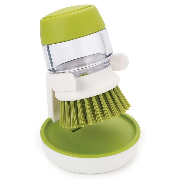 Щетка для мытья посуды Jesopb с дозатором для жидкого мыла (17945638)