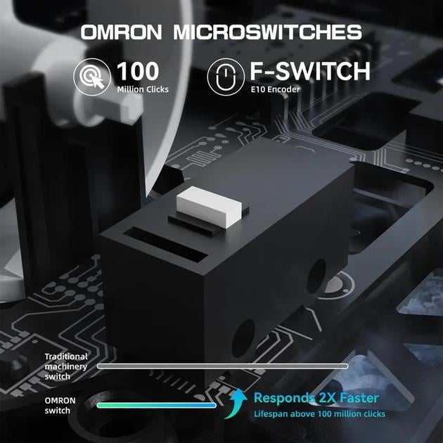 Мышь беспроводная карбоновая Attack Shark R5 PixArt PAW3950MAX White - фото 7 Мышь беспроводная карбоновая Attack Shark R5 PixArt PAW3950MAX White - фото 7