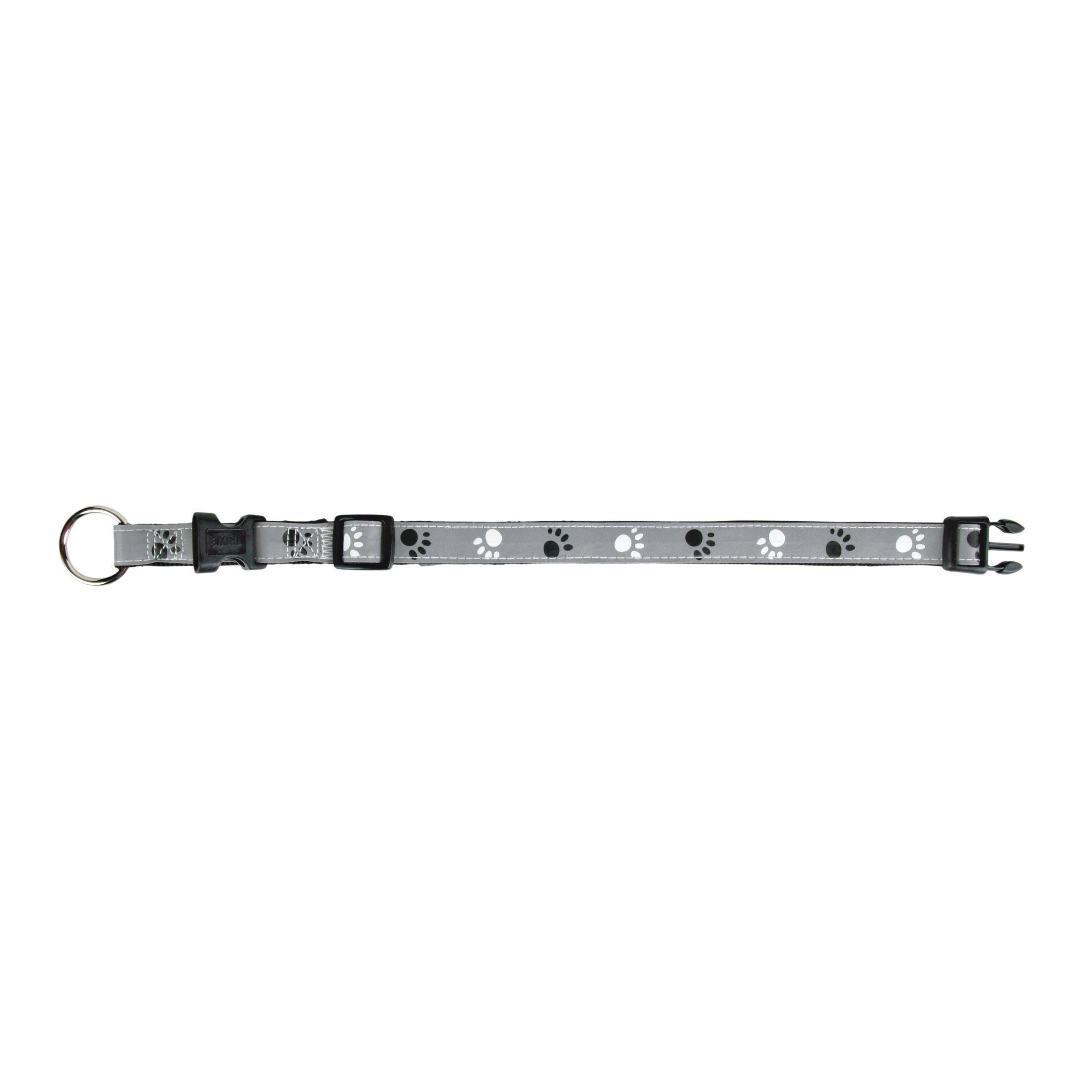 Ошейник Trixie светоотражающий Silver Reflect XS-S 22-35 см/15 мм Серый