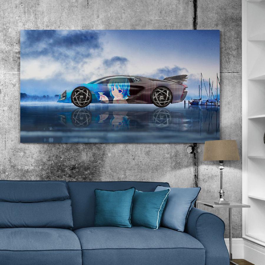 Картина HolstPrint Спорткар 50х100 см