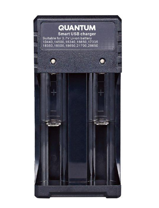 Зарядное устройство для Quantum QM-BC2020 для Li-ion 3,7V 2-slot/USB (1870372630)