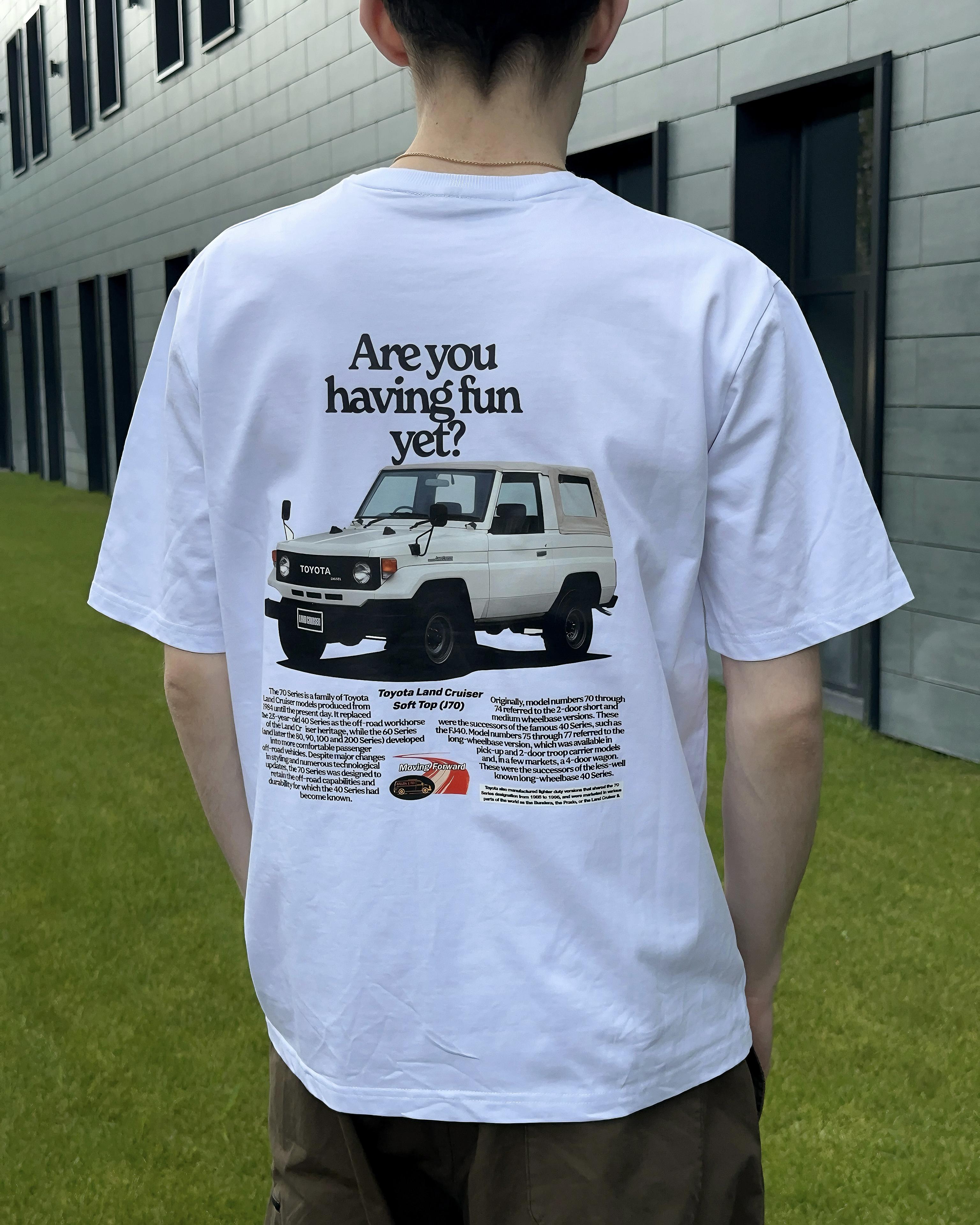 Футболка MEAN LTD Toyota Land Cruiser Soft Top J70 S Белый (MLD0022101) - фото 3 Футболка MEAN LTD Toyota Land Cruiser Soft Top J70 S Белый (MLD0022101) - фото 3