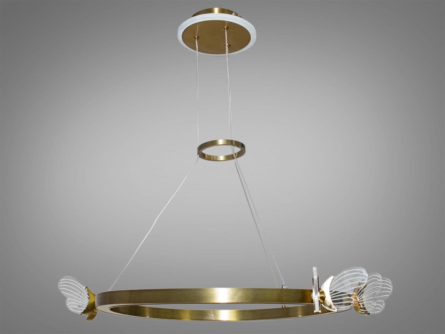 Подвес светодиодный Бабочка 35 Вт Золотой (00001) - фото 2