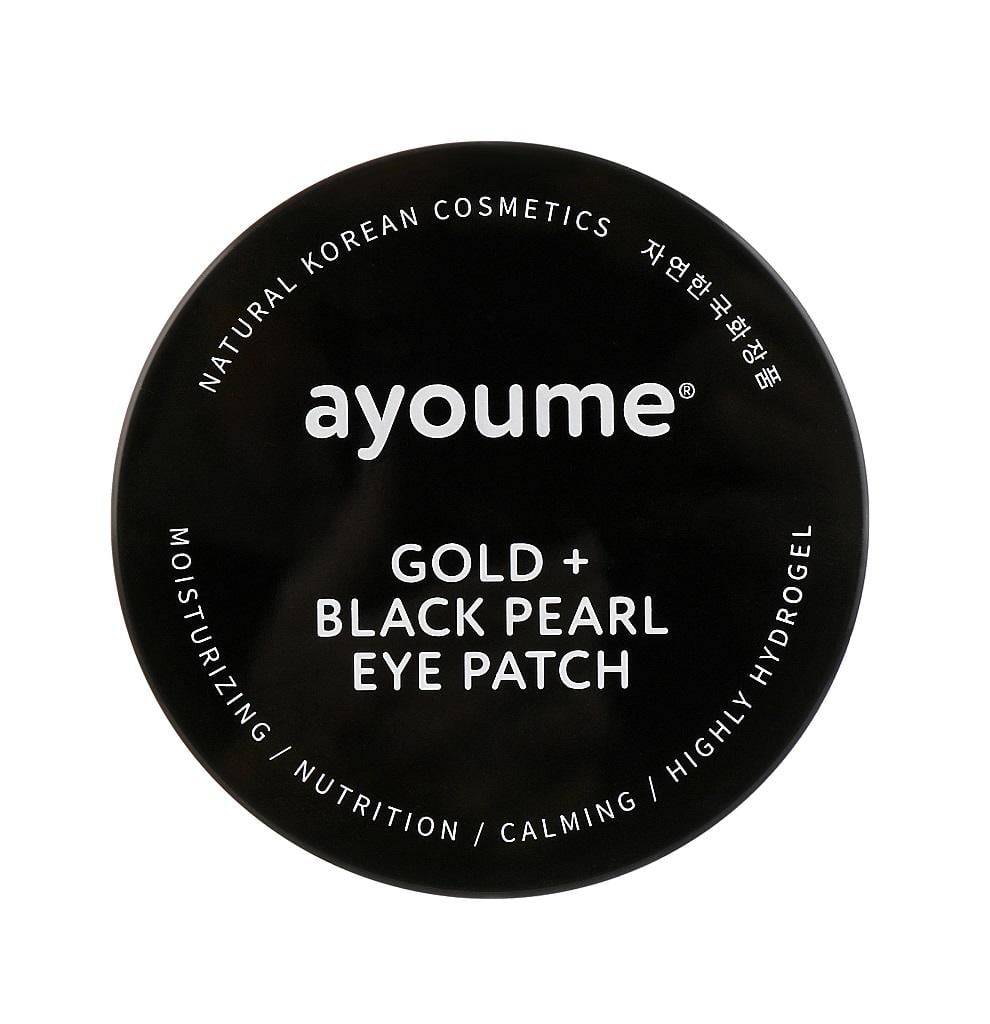 Патчи для глаз с золотом и черным жемчугом Ayoume Gold + Black Pearl Eye Patch 60 шт. (8809239804128)