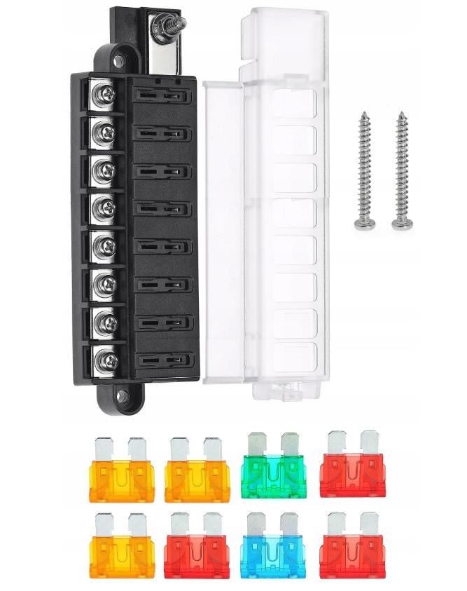 Блок предохранителей универсальный на 8 шт.