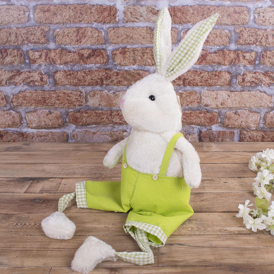 Іграшка Зайчик у комбінезоні 50 см Салатовий (2956-2)