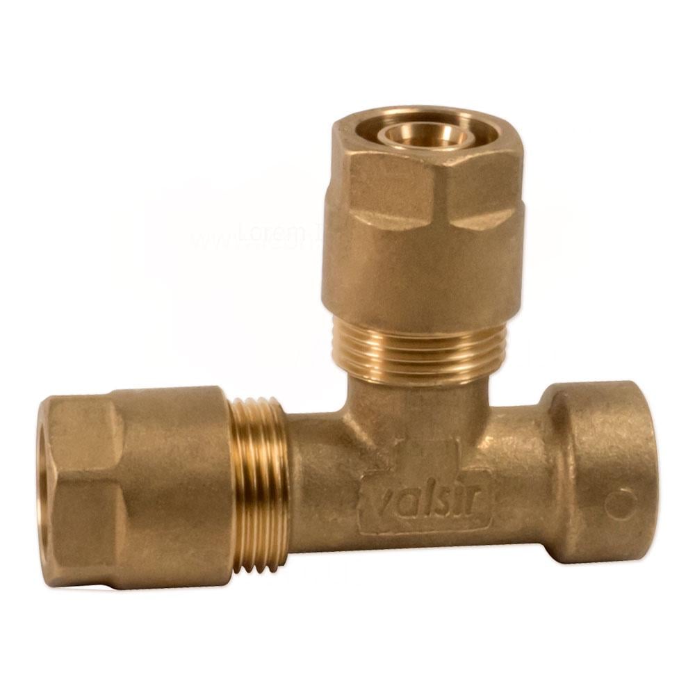 Тройник обжимной Valsir Pexal Twist 16x1/2"x16 В (VS0101407)