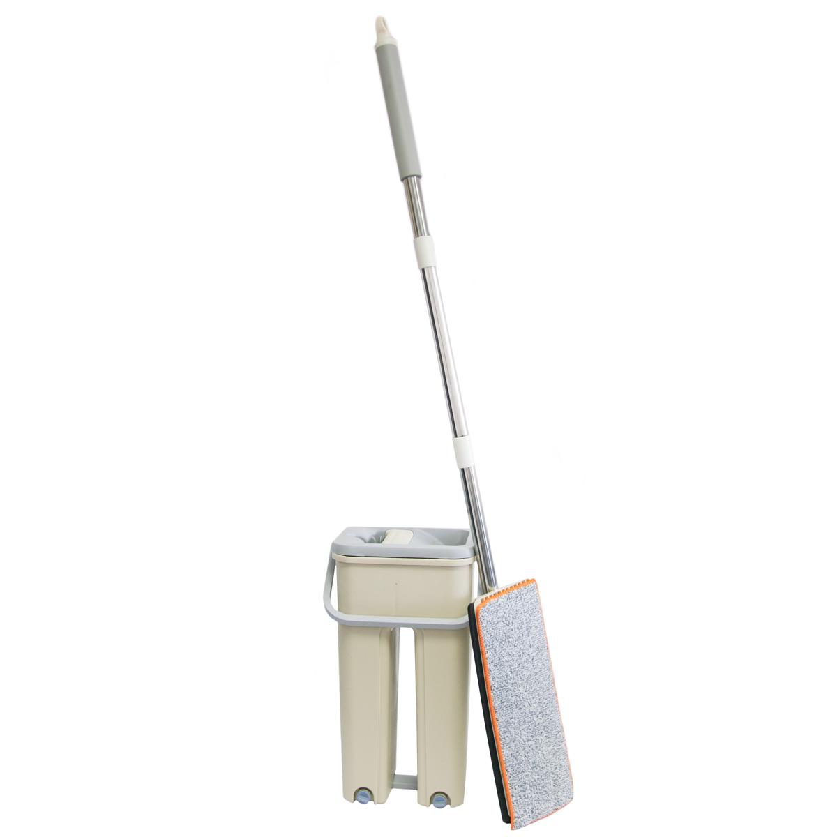 Швабра с ведром Cleaning mop 36х22х17 см Бежевый (1008700-Beige)