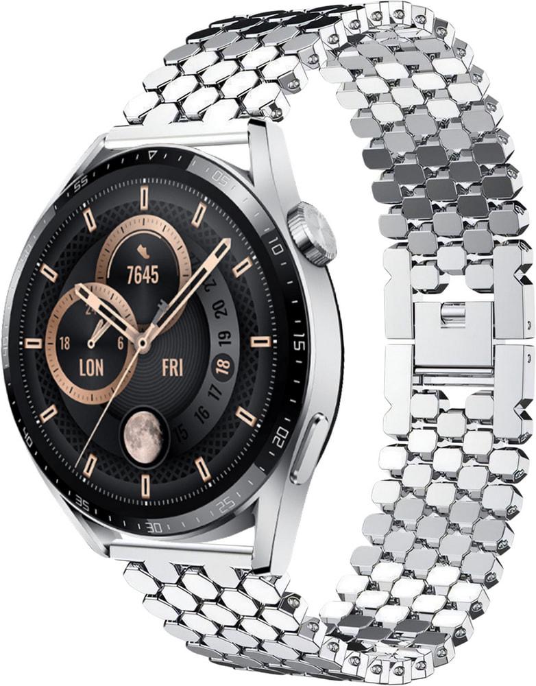 Металлический Ремешок Scaly для Huawei Watch GT3 46 мм Silver (28785-59)