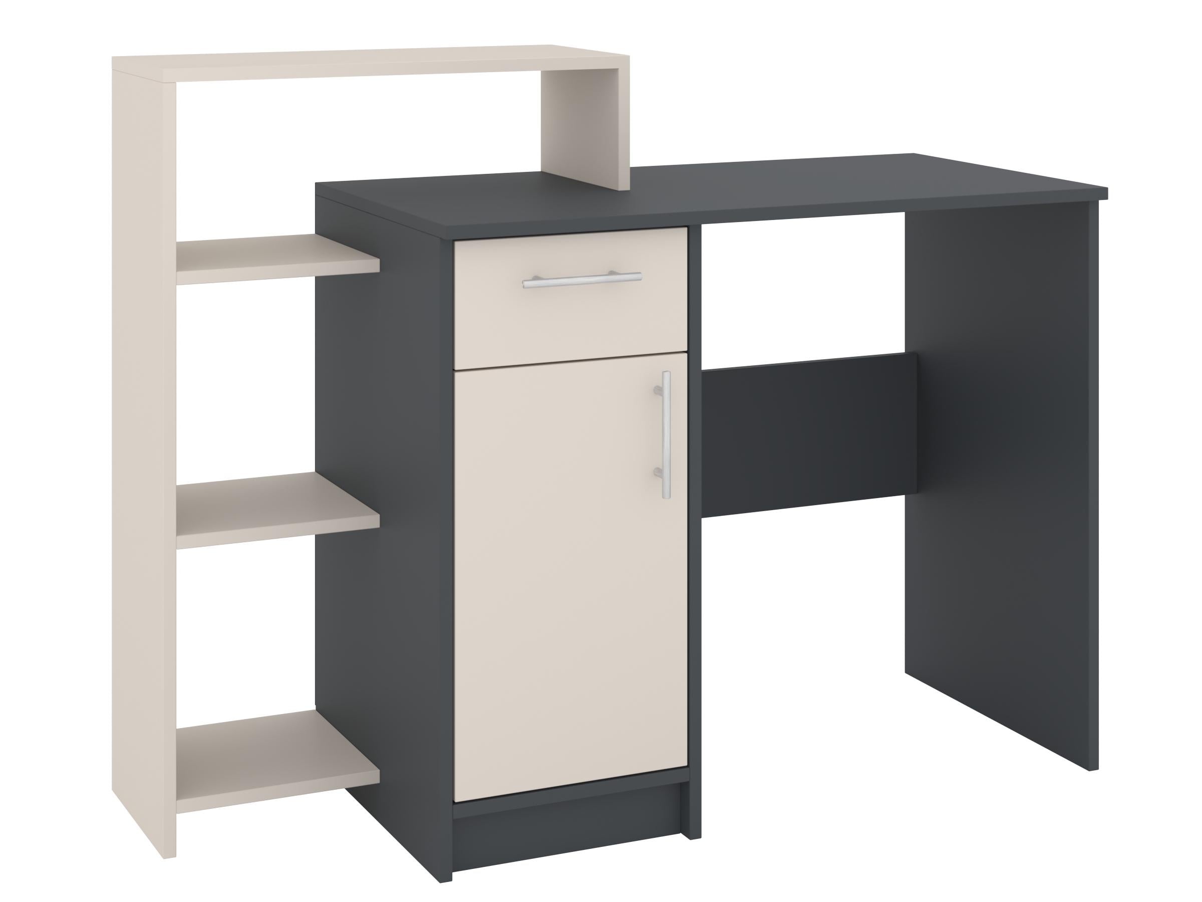 Письмовий стіл PEHOTIN Кредо 116,6х47х75/92 см Антрацит/Кашемір (PN-101423)