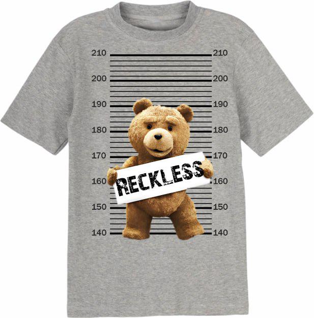 Футболка мужская Медведь Тед Reckless Серый 3XL (26961936)