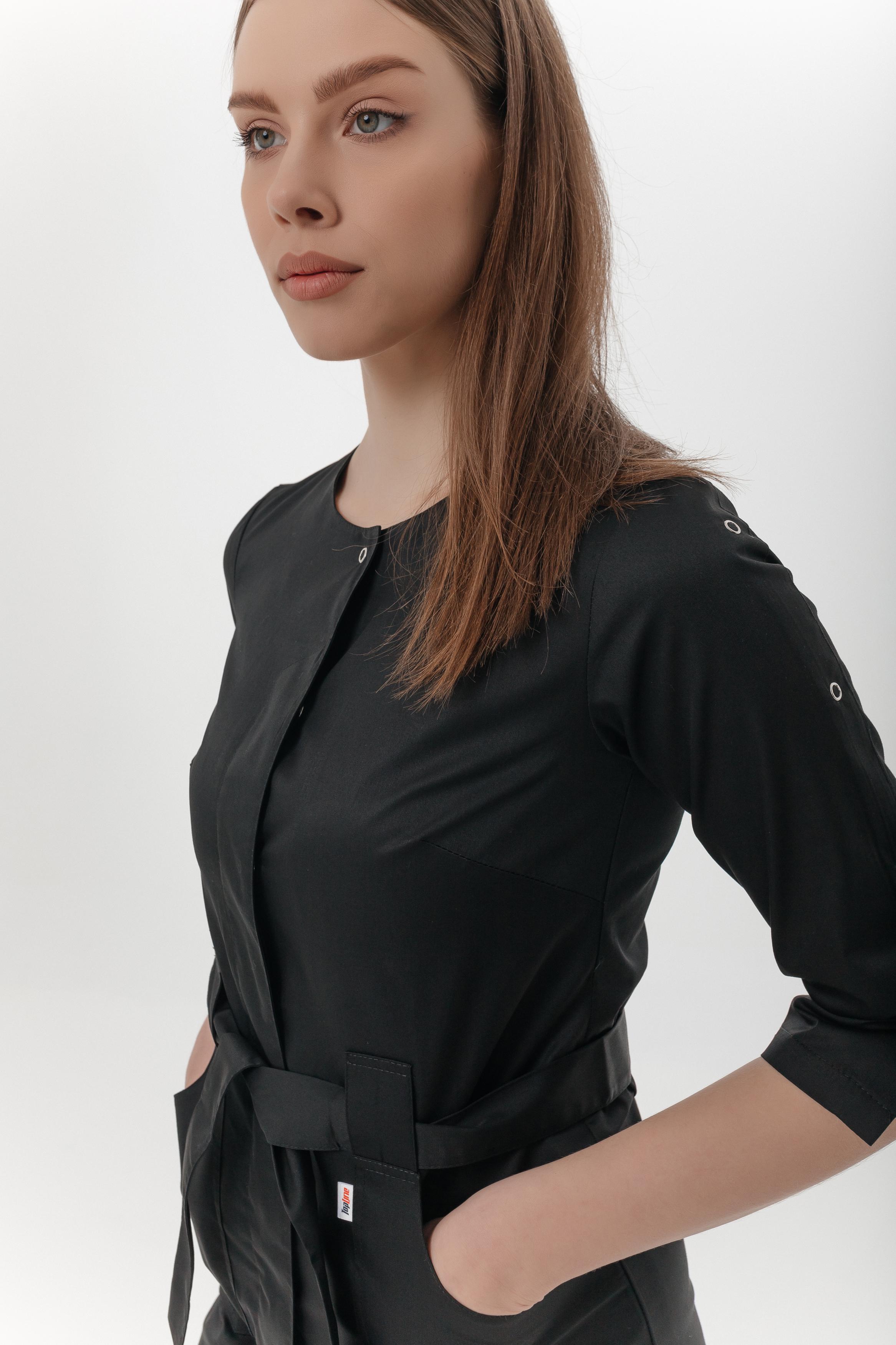 Халат-туника Касабланка р. 44 Черный (434445-44) - фото 3