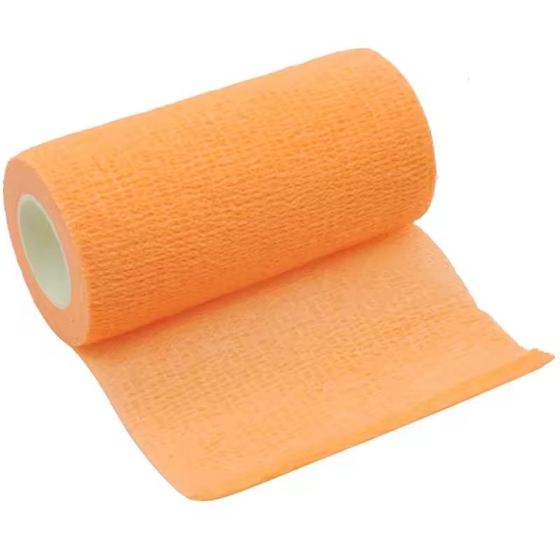 Бінт самоклеючий еластичний фіксуючий 10 см 4,5 м Помаранчевий (2663172519) - фото 1