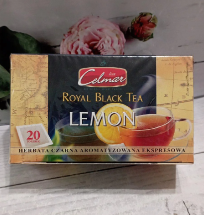 Чай чорний ароматизований Celmar Лимон 20 пакетиків 34 г (30365735)
