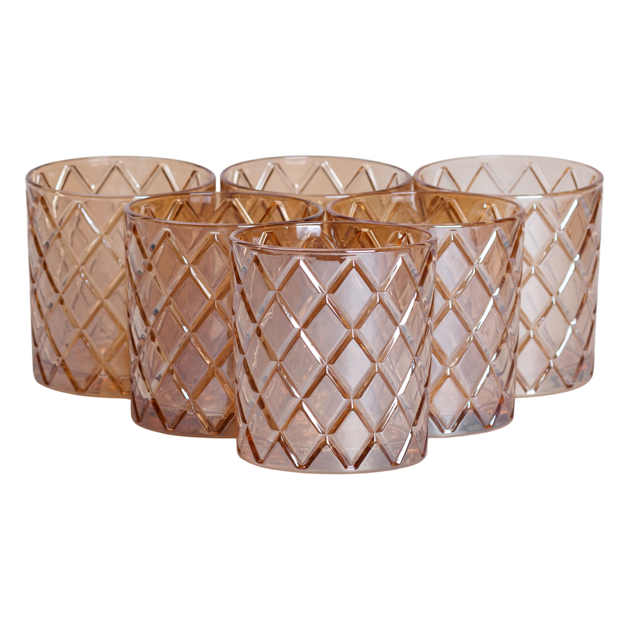 Набор стаканов для виски HP-19-11GLASS 6 шт. 320 мл Золотой (A-034191)