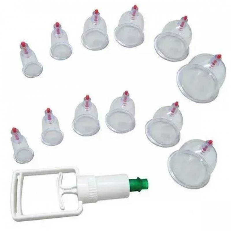 Банки для массажа с насосом 12 шт. (32407897)
