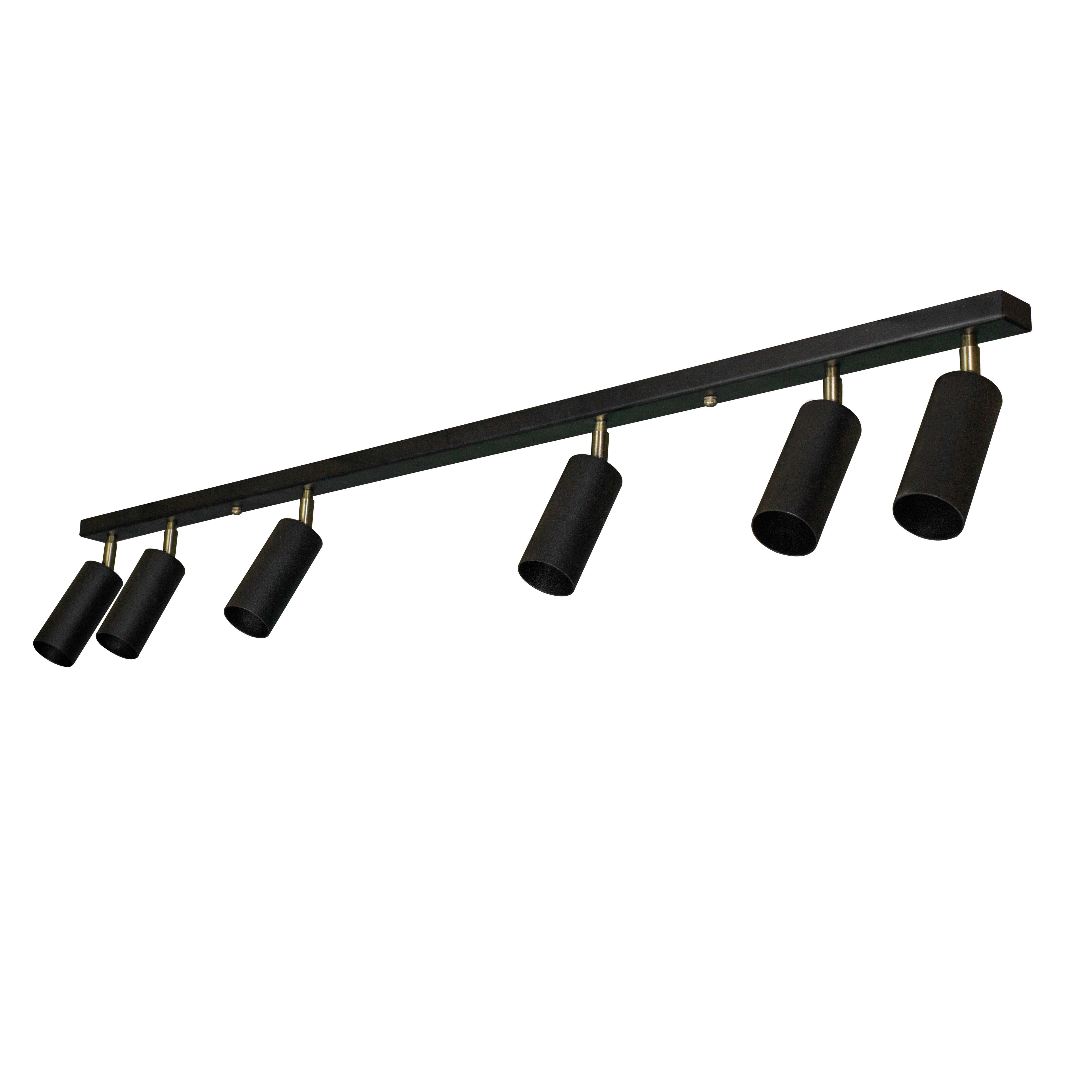 Светильник потолочный MSK ELECTRIC Tube NL 1105-6 спот с поворотными механизмами Черный