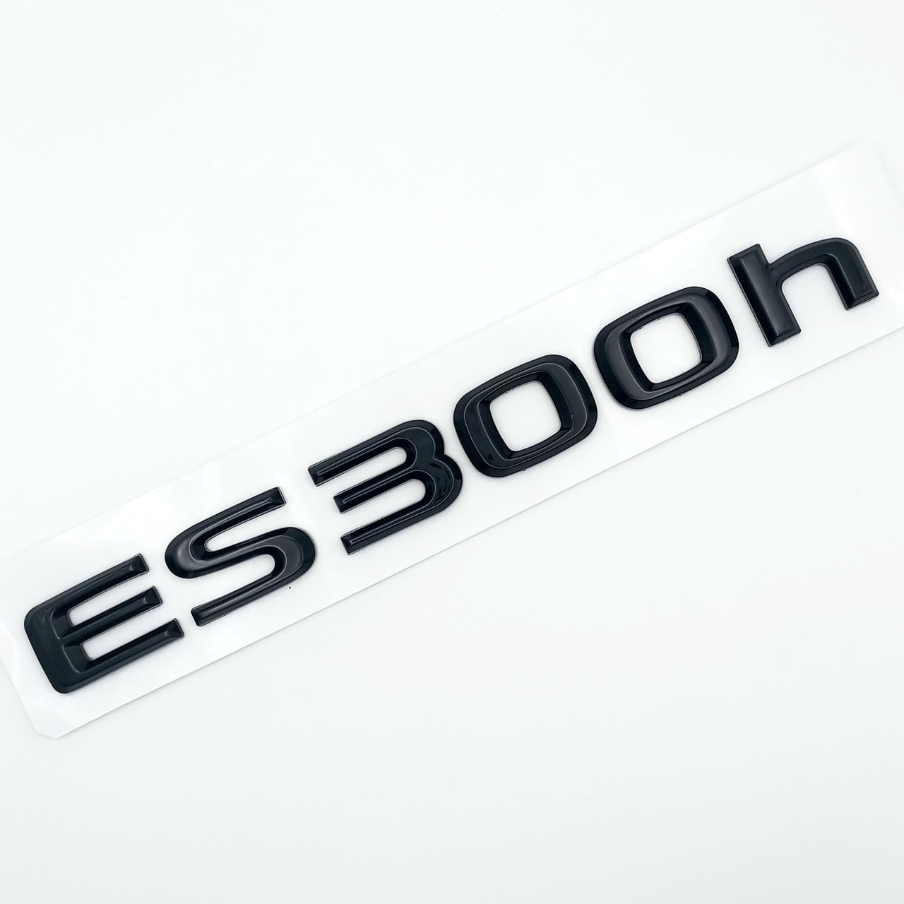 Эмблема надпись ES300h Lexus ABS 19х2 см Черный глянцевый (2702850346)