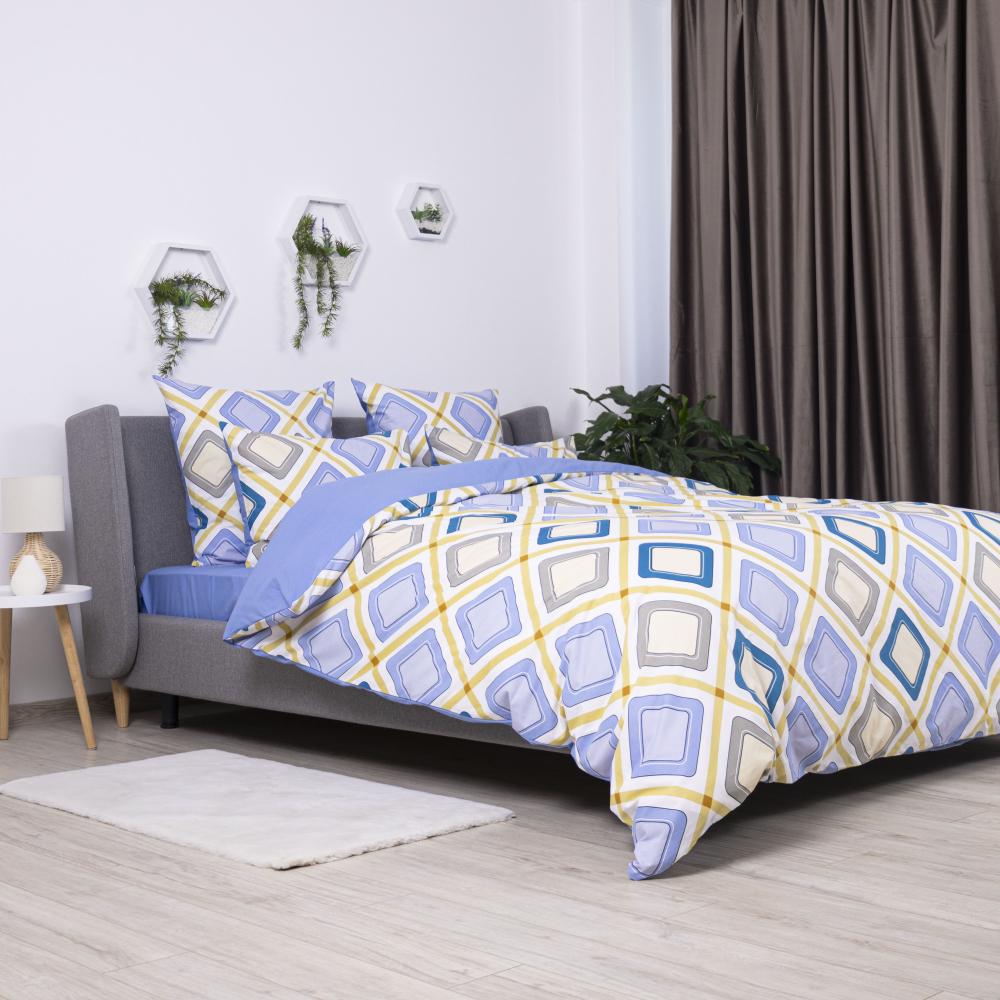 Комплект постельного белья ТЕП Happy Sleep дюна двуспальный 175x210 см наволочки 2х50х70 см Голубой