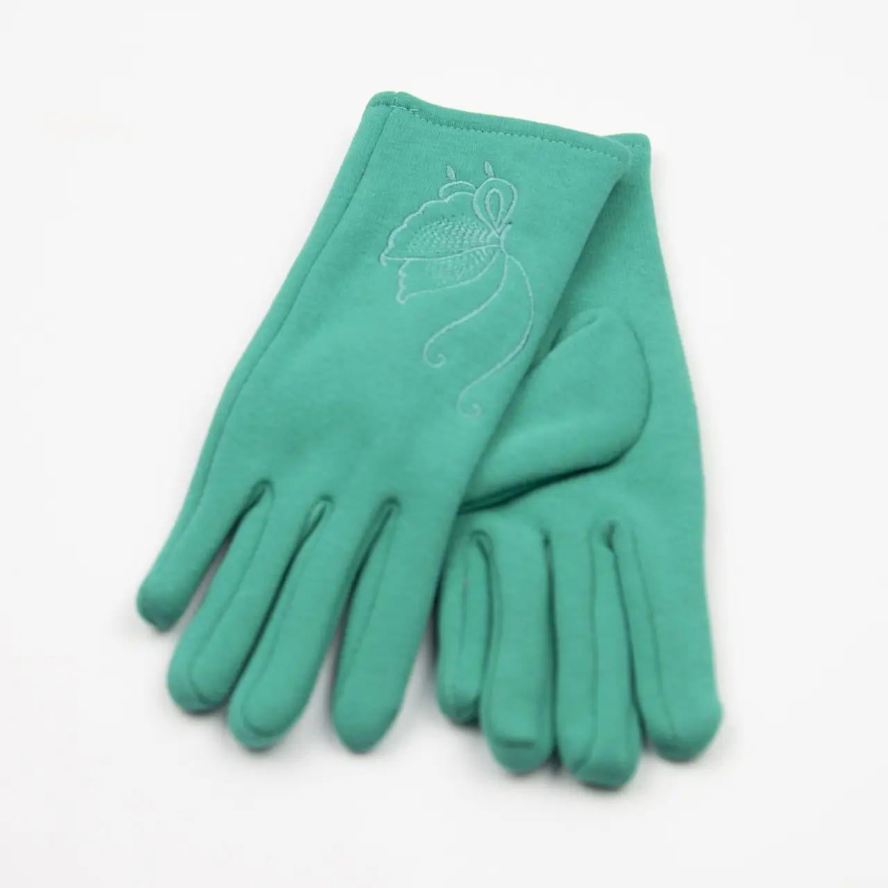 Подростковые перчатки трикотажные L Бирюзовый (18-4-13)