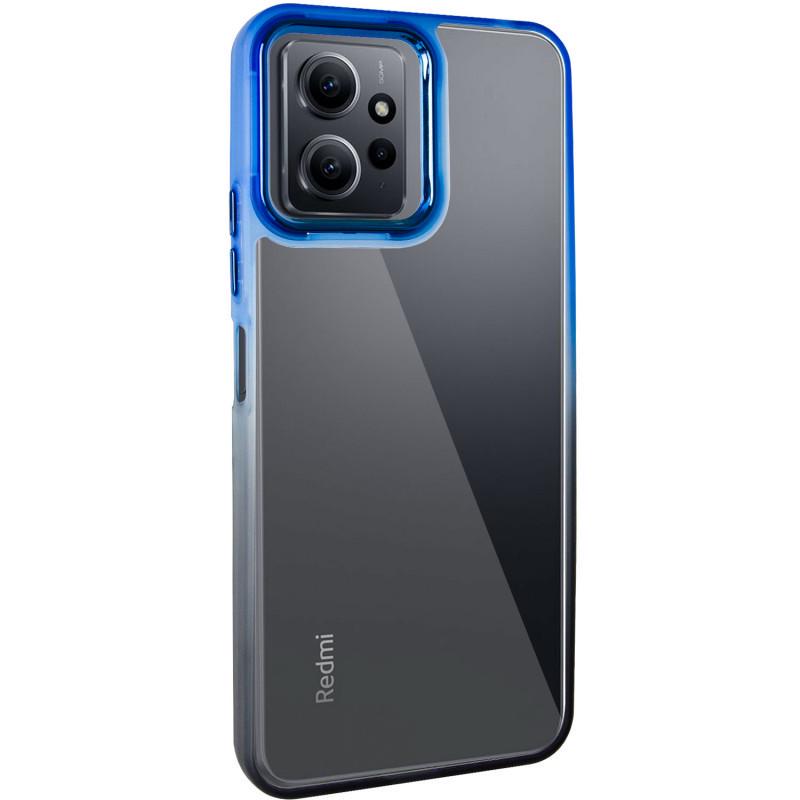 Противоударный Чехол TPU+PC Fresh sip series для Xiaomi Redmi 12 Черный/Синий
