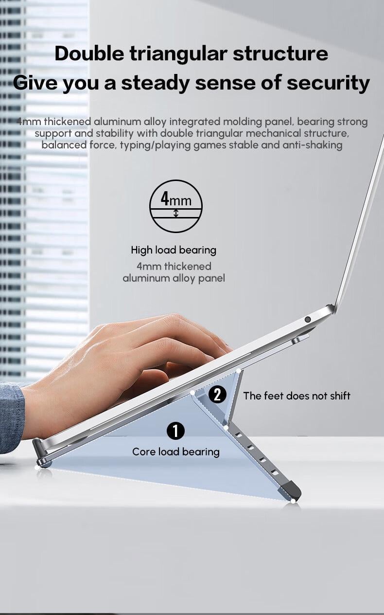 Підставка для ноутбука UGREEN до 17.3" Темно-сірий (35844) - фото 5